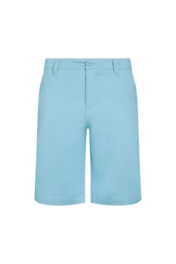 Weird Fish Shorts|Rayburn Organic Cotton Flat Front Shorts Powder Blue