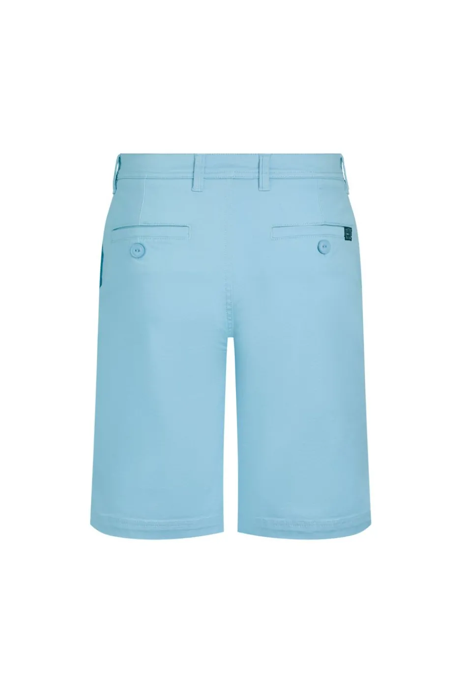 Weird Fish Shorts|Rayburn Organic Cotton Flat Front Shorts Powder Blue