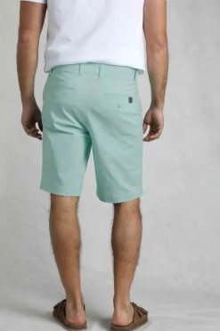 Weird Fish Shorts|Rayburn Organic Cotton Flat Front Shorts Seafoam