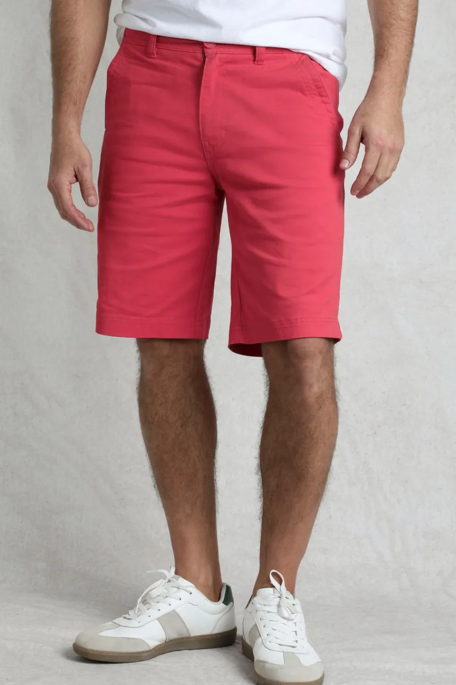Weird Fish Shorts|Rayburn Organic Cotton Flat Front Shorts Dark Pink