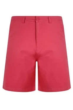 Weird Fish Shorts|Rayburn Organic Cotton Flat Front Shorts Dark Pink