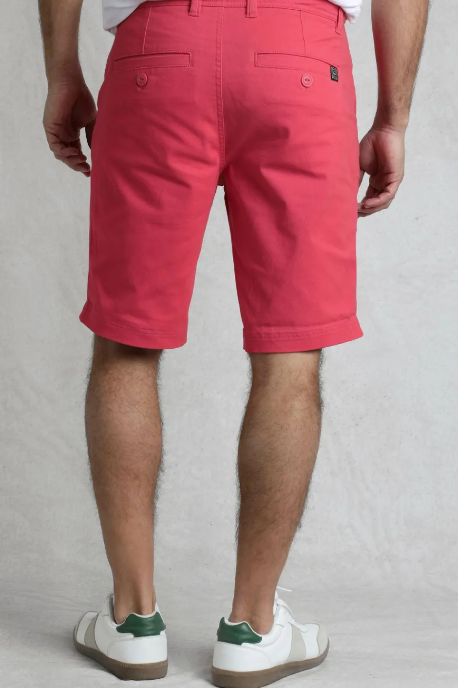Weird Fish Shorts|Rayburn Organic Cotton Flat Front Shorts Dark Pink