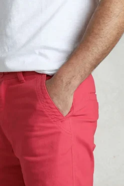 Weird Fish Shorts|Rayburn Organic Cotton Flat Front Shorts Dark Pink