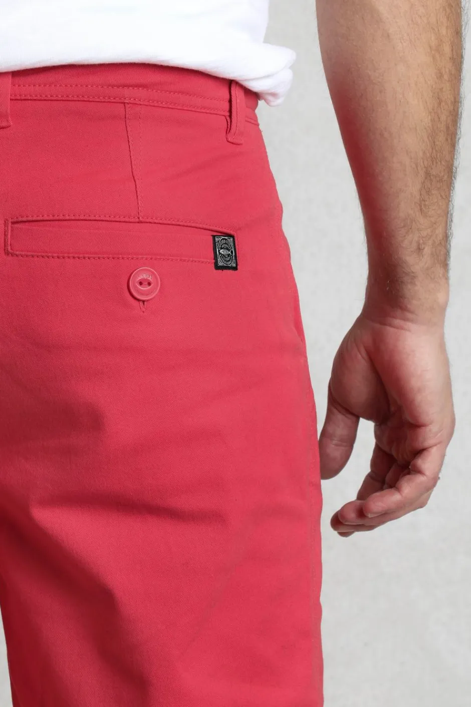 Weird Fish Shorts|Rayburn Organic Cotton Flat Front Shorts Dark Pink