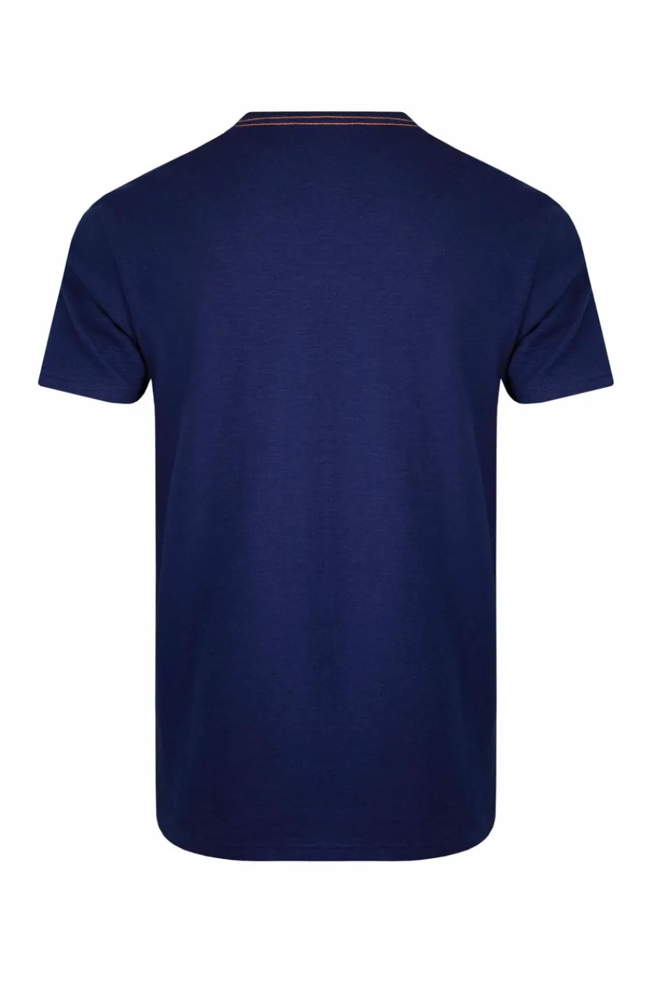 Weird Fish T-Shirts|Riggers Organic Cotton Reverse Print Graphic T-Shirt Dark Blue