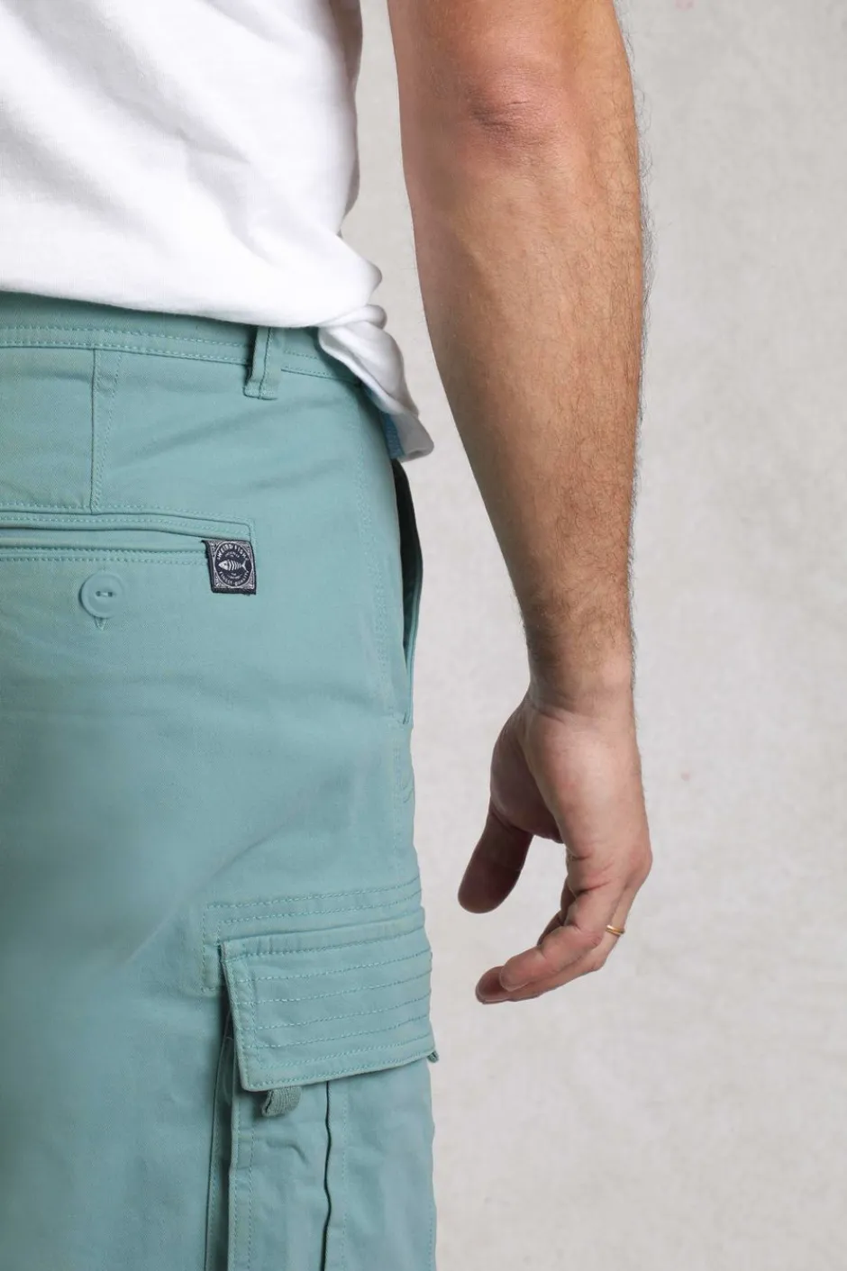 Weird Fish Shorts|Rigney Cargo Shorts Mineral Blue