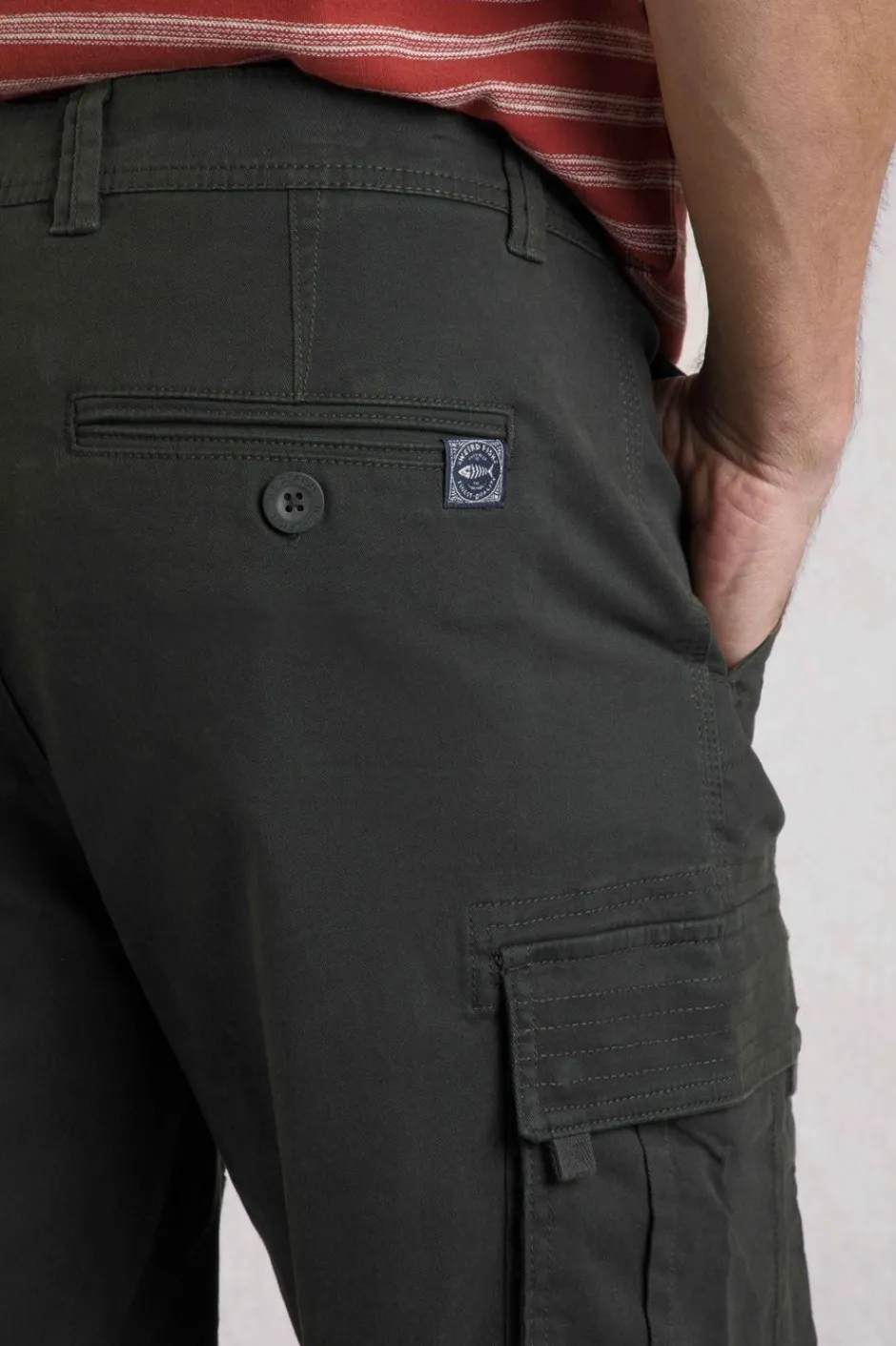 Weird Fish Shorts|Rigney Cargo Shorts Washed Black