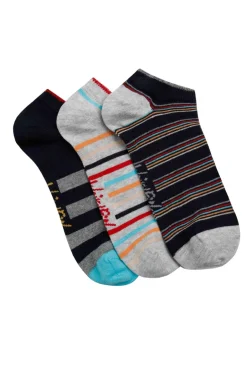 Weird Fish Socks & Underwear|Socks & Underwear|Rolph Trainer Socks 3 Pack Navy