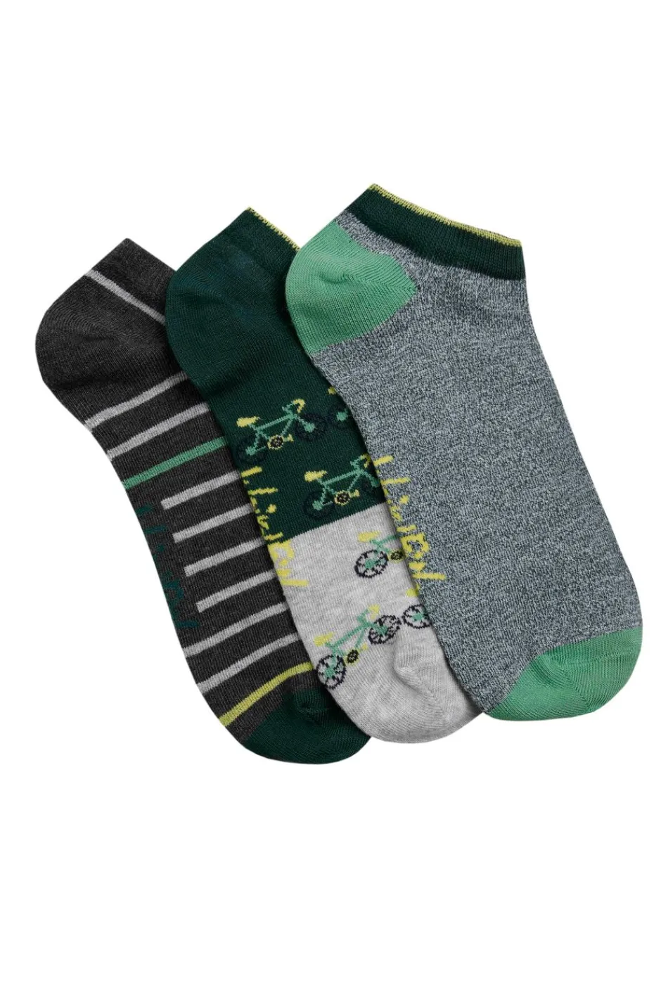 Weird Fish Socks & Underwear|Socks & Underwear|Rolph Trainer Socks 3 Pack Forest Green