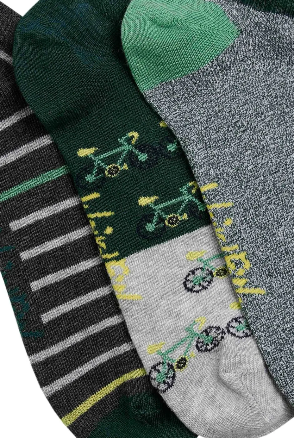 Weird Fish Socks & Underwear|Socks & Underwear|Rolph Trainer Socks 3 Pack Forest Green