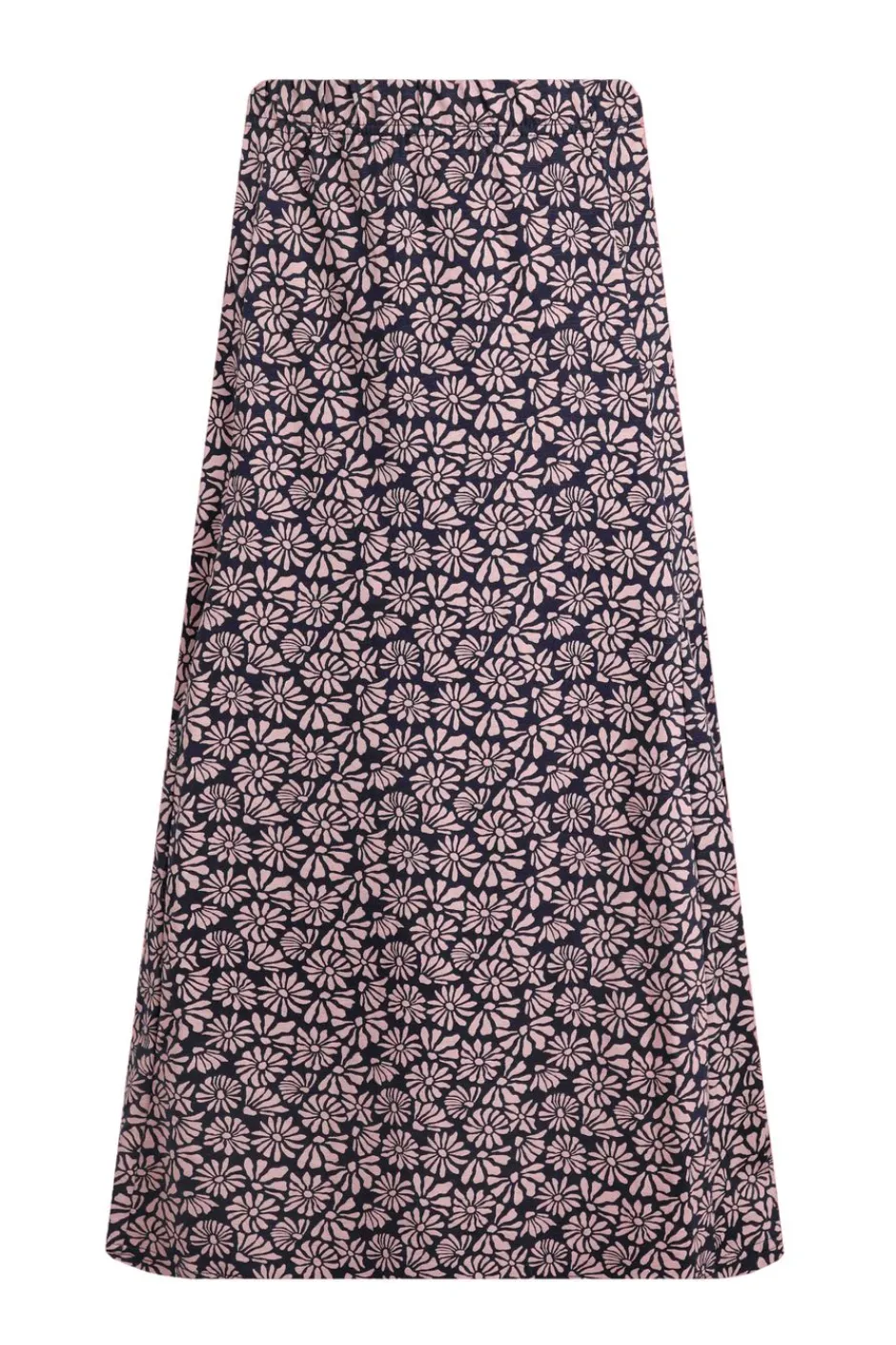 Weird Fish Skirts|Romaro Printed Jersey Midi Skirt Tea Rose