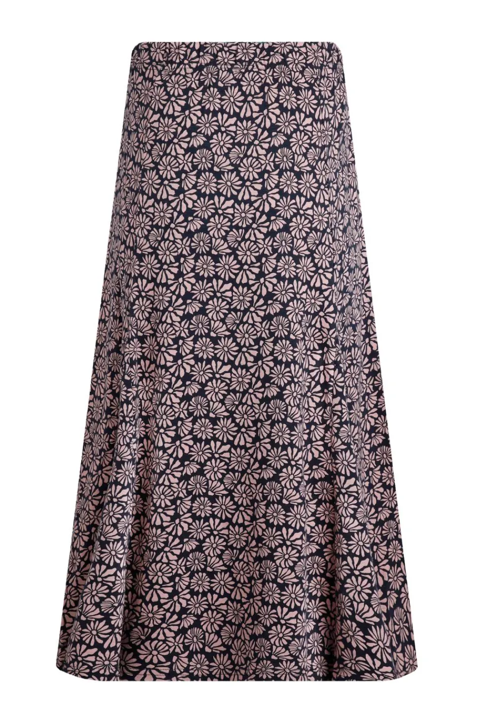 Weird Fish Skirts|Romaro Printed Jersey Midi Skirt Tea Rose