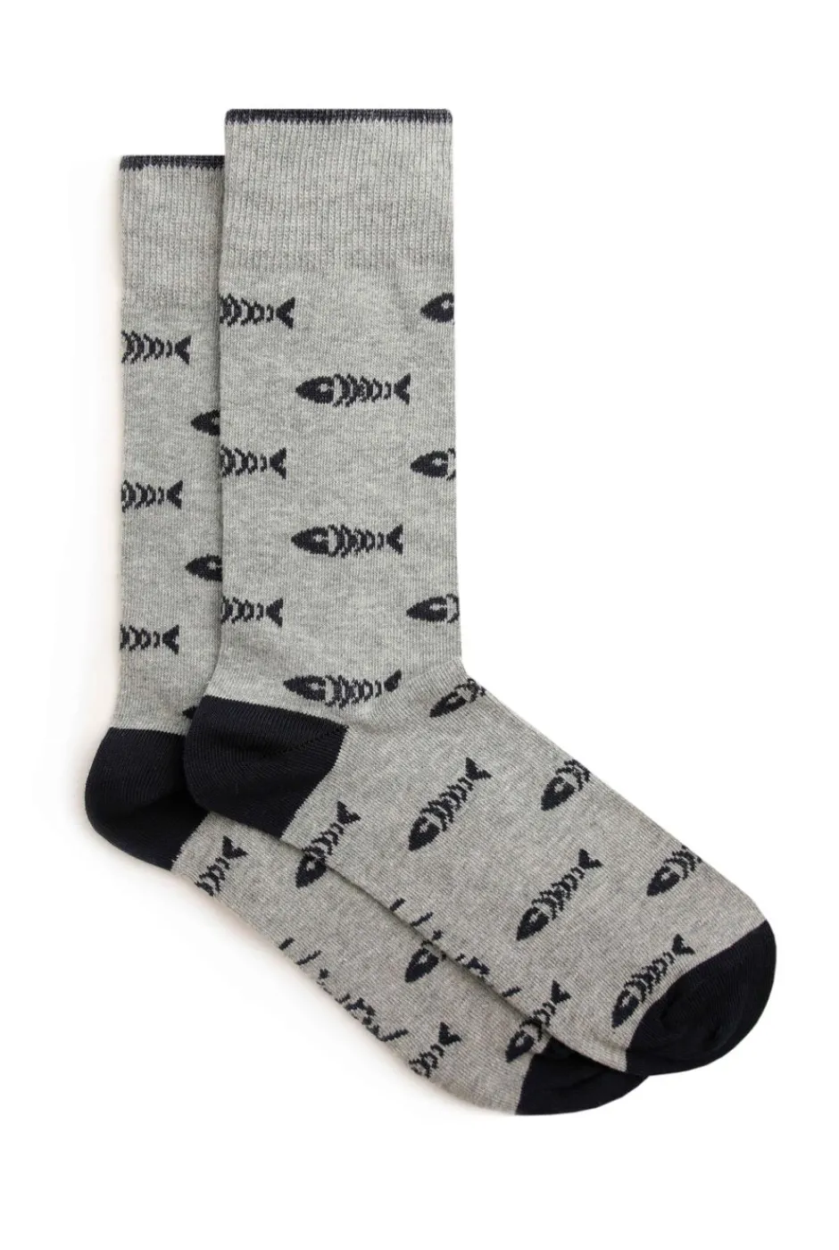 Weird Fish Socks & Underwear|Socks & Underwear|Ronan Branded Bones Socks 3 Pack Grey