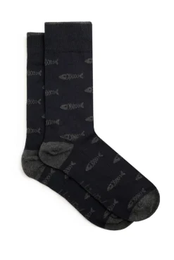 Weird Fish Socks & Underwear|Socks & Underwear|Ronan Branded Bones Socks 3 Pack Grey
