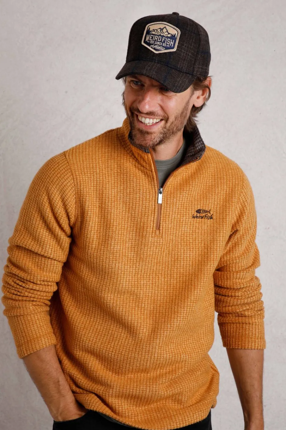 Weird Fish Caps & Scarves|Scarves & Caps|Rosthwaite Flannel Check Cap Chocolate