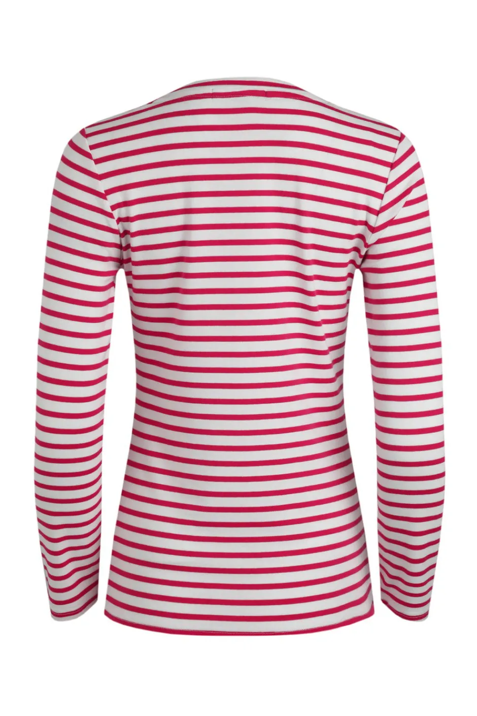Weird Fish Tunics|Tops & T-Shirts|Sally Striped Long Sleeve T-Shirt Dark Raspberry