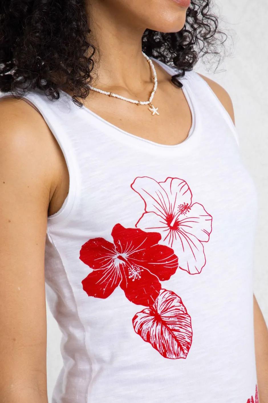 Weird Fish Tunics|Tops & T-Shirts|Samsoe Eco Printed Vest Crimson