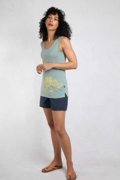 Weird Fish Tunics|Tops & T-Shirts|Samsoe Eco Printed Vest Dusty Teal