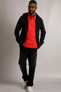 Weird Fish Sweatshirts & Hoodies|Samuel Knitted Full Zip Hooded Jumper Black