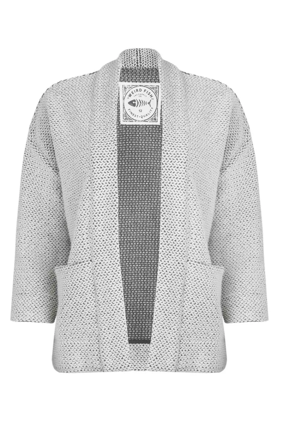 Weird Fish Sweatshirts & Hoodies|Santosh Cropped Eco Macaroni Kimono Cardigan Ecru