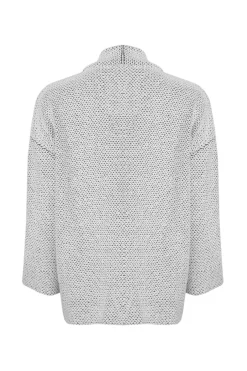 Weird Fish Sweatshirts & Hoodies|Santosh Cropped Eco Macaroni Kimono Cardigan Ecru