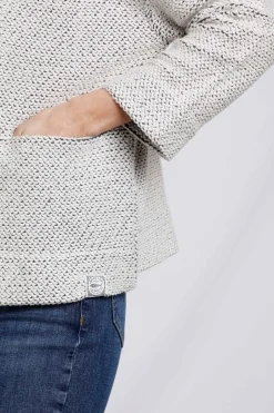 Weird Fish Sweatshirts & Hoodies|Santosh Cropped Eco Macaroni Kimono Cardigan Ecru