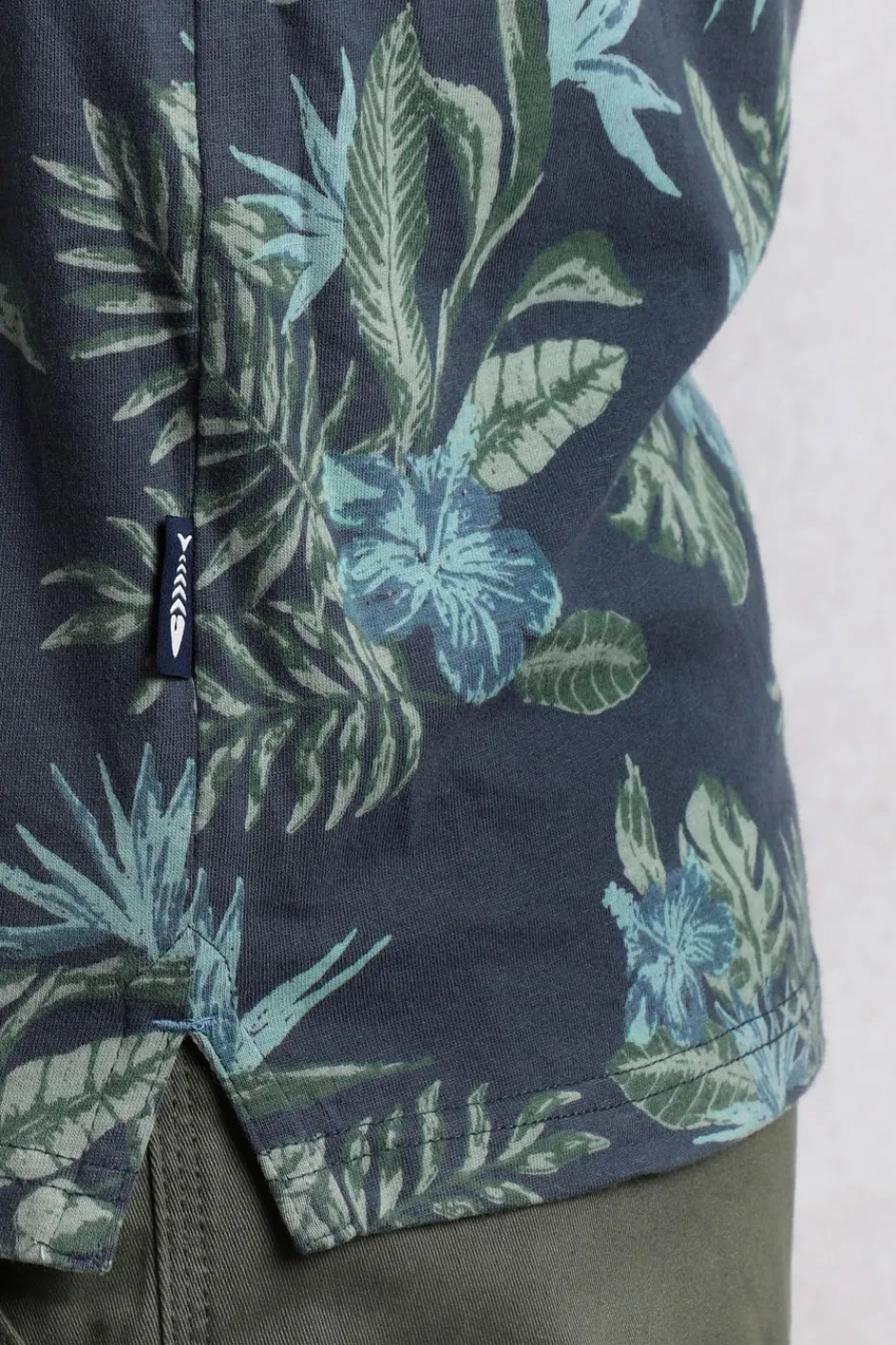 Weird Fish Polo & Rugby Shirts|Sarat Organic Cotton Printed Polo Navy