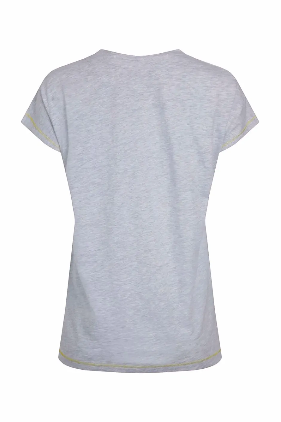 Weird Fish Tunics|Tops & T-Shirts|Seedheads Front Print Organic Cotton T-Shirt Pearl Grey Marl
