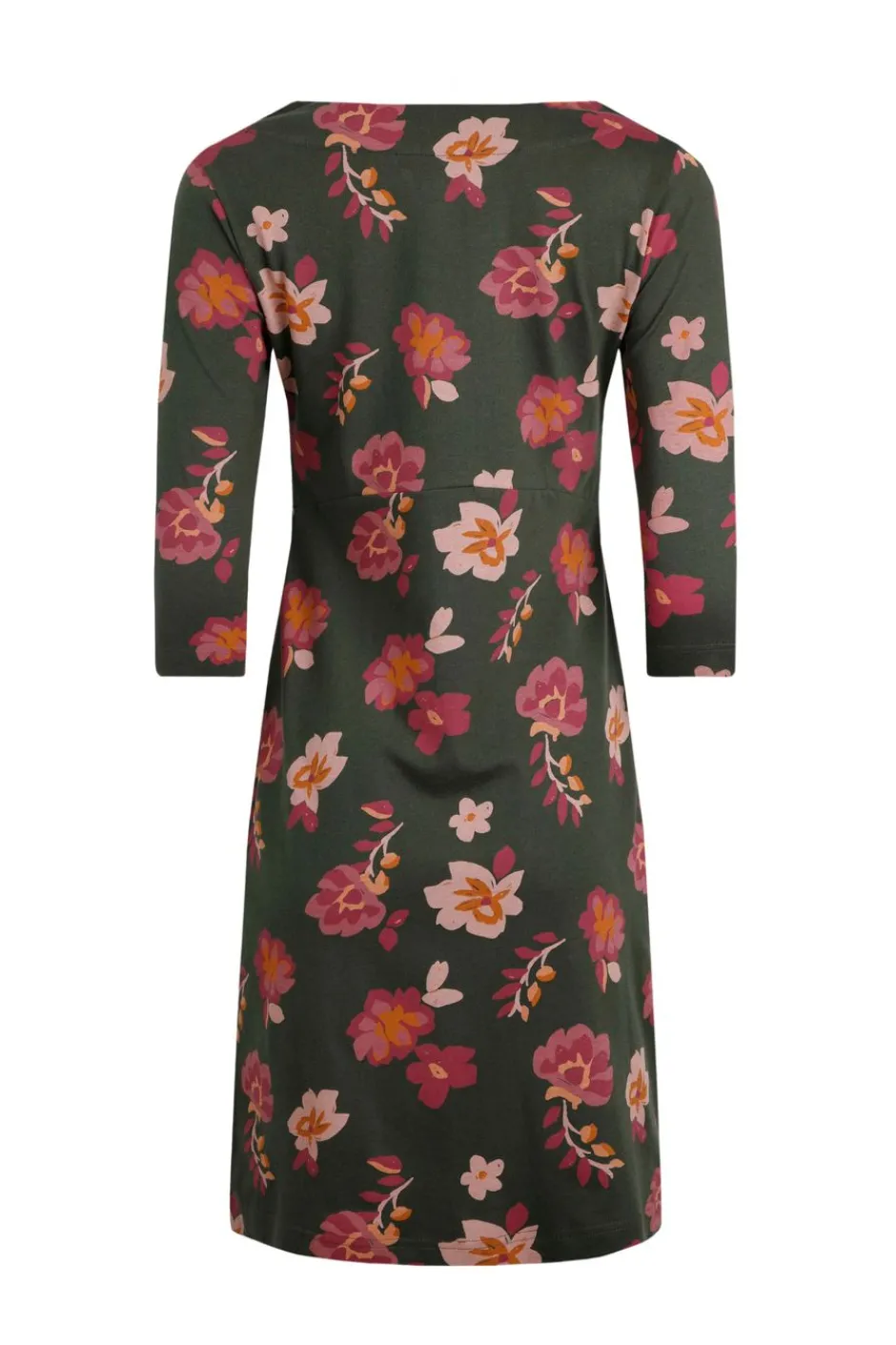 Weird Fish Dresses|Shafika Printed Jersey Dress Olive