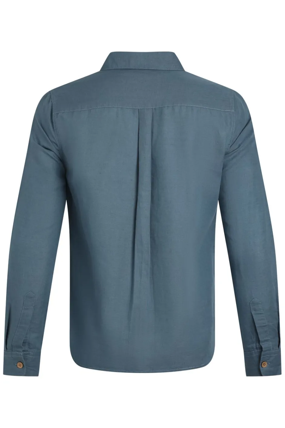 Weird Fish Shirts|Linen|Shaun Linen Rich Long Sleeve Shirt Pale Denim