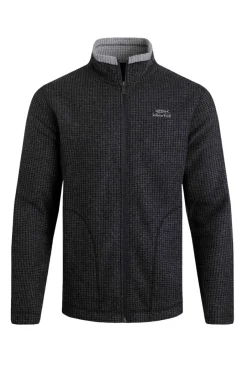 Weird Fish Fleece|Shires Eco Full Zip Grid Fleece Washed Black
