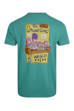Weird Fish T-Shirts|Shrimpsons Back Print Artist T-Shirt Viridis