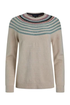 Weird Fish Jumpers & Cardigans|Knitwear|Sinatra Eco Patterned Knit Jumper Ecru