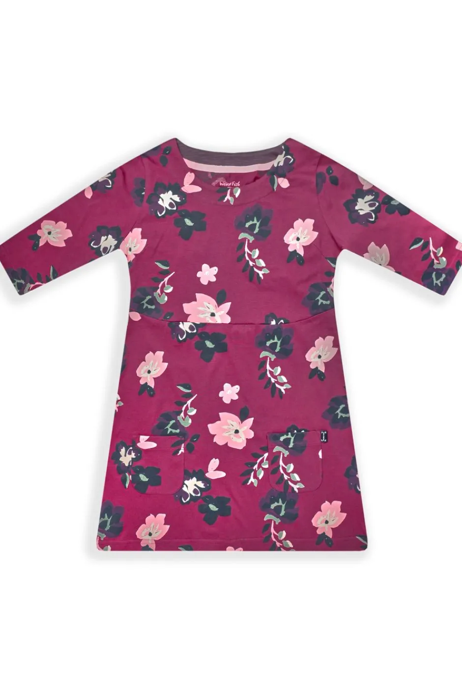 Weird Fish Kids Dresses & Leggings|Starlight Girls Organic Cotton Printed Dress Boysenberry