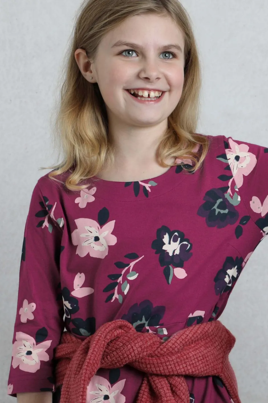 Weird Fish Kids Dresses & Leggings|Starlight Girls Organic Cotton Printed Dress Boysenberry