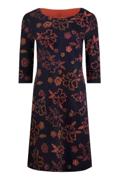 Weird Fish Dresses|Starshine Organic Cotton Jersey Dress Nightshade