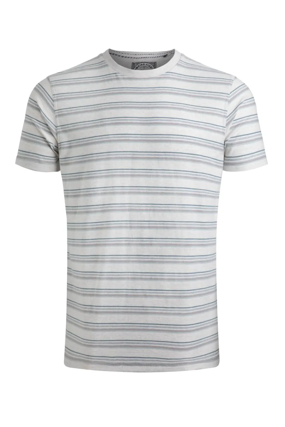 Weird Fish T-Shirts|Steve Striped T-Shirt Ecru