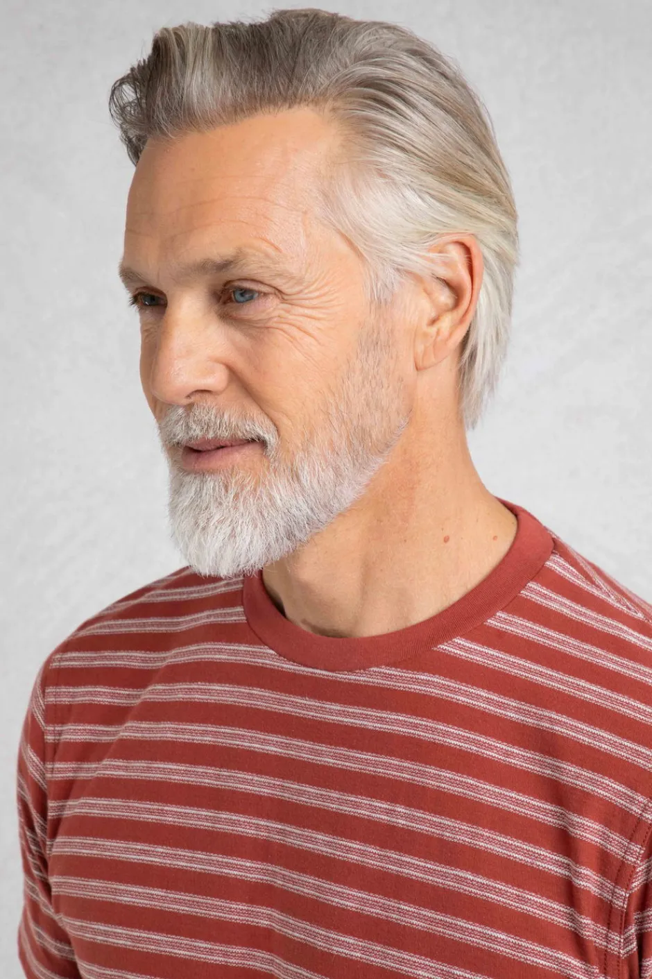 Weird Fish T-Shirts|Steve Striped T-Shirt Paprika