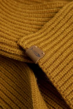 Weird Fish Caps & Scarves|Scarves & Caps|Stornoway Ribbed Scarf Caramel