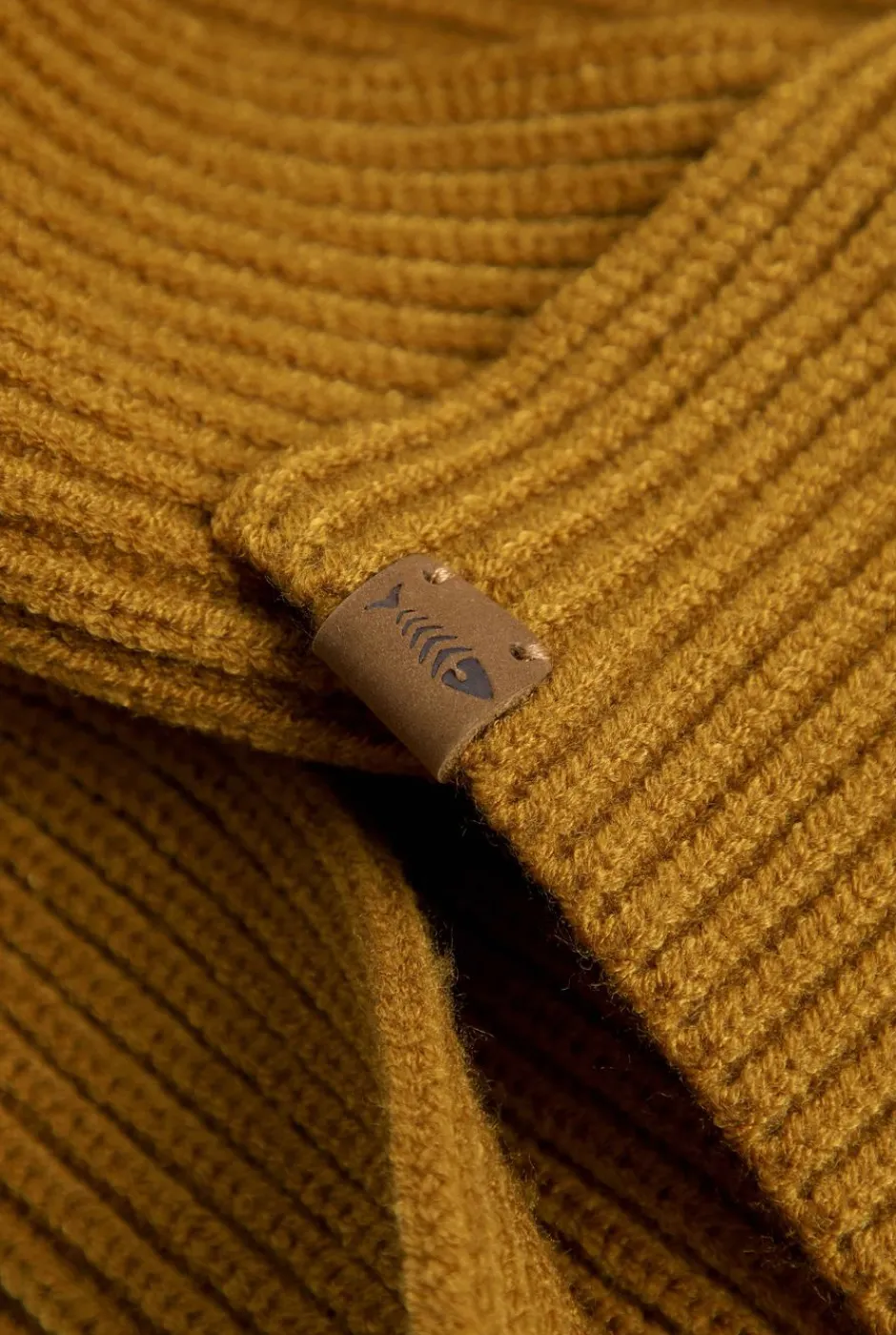 Weird Fish Caps & Scarves|Scarves & Caps|Stornoway Ribbed Scarf Caramel