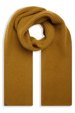 Weird Fish Caps & Scarves|Scarves & Caps|Stornoway Ribbed Scarf Caramel