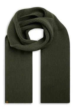 Weird Fish Caps & Scarves|Scarves & Caps|Stornoway Ribbed Scarf Fir Green