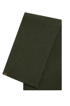 Weird Fish Caps & Scarves|Scarves & Caps|Stornoway Ribbed Scarf Fir Green