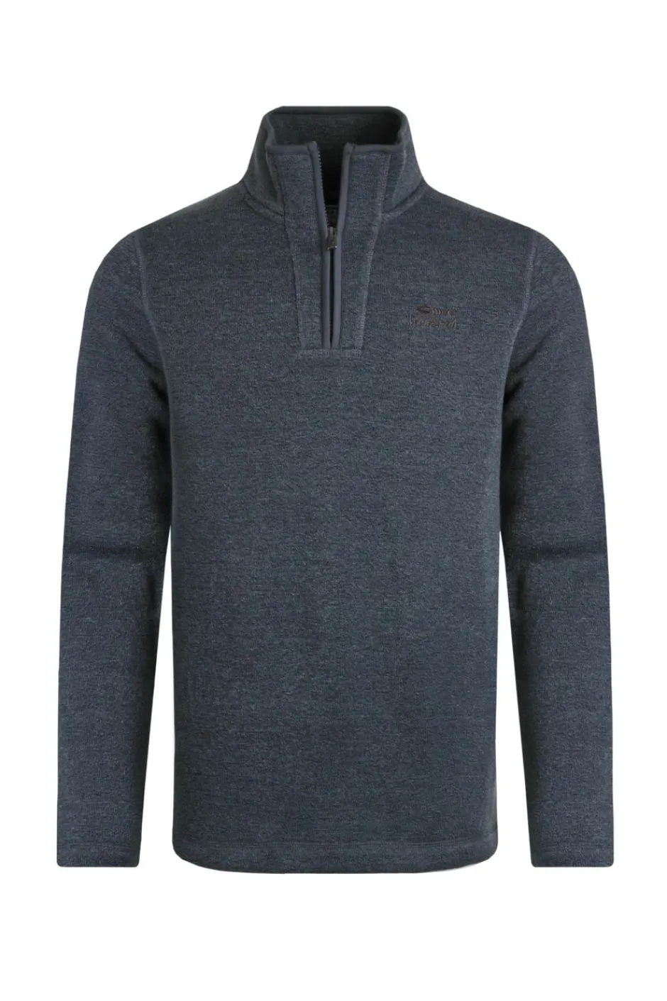 Weird Fish Fleece|Stowe Eco 1/4 Zip Soft Knit Fleece Dusty Blue