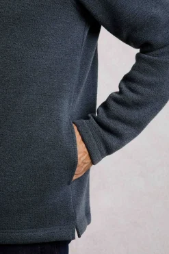 Weird Fish Fleece|Stowe Eco 1/4 Zip Soft Knit Fleece Dusty Blue
