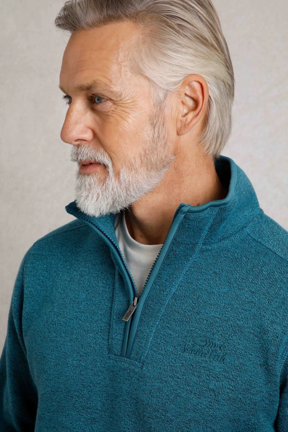 Weird Fish Fleece|Stowe Eco 1/4 Zip Soft Knit Fleece Deep Teal