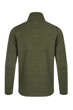 Weird Fish Fleece|Stowe Eco 1/4 Zip Soft Knit Fleece Olive Green