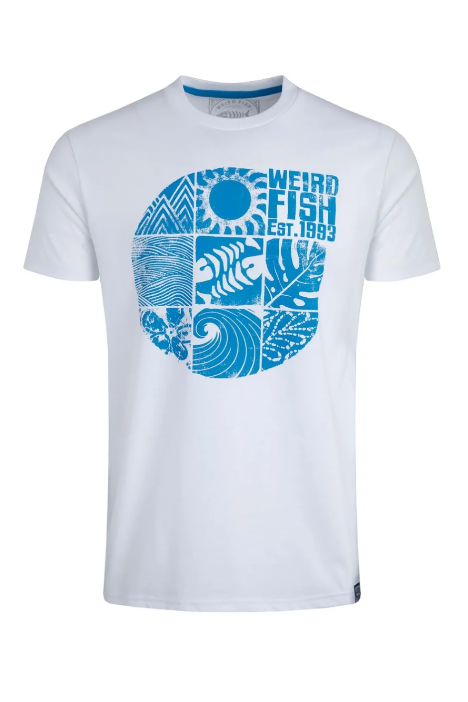Weird Fish T-Shirts|Summer Sector Front Print Eco Graphic T-Shirt White
