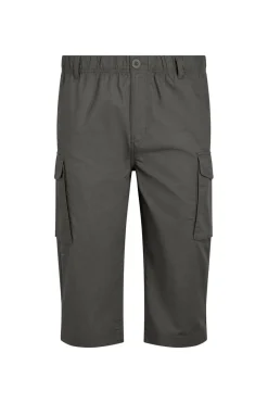 Weird Fish Trousers & Jeans|Summersville 3/4 Length Ripstop Cargo Trousers Dark Grey