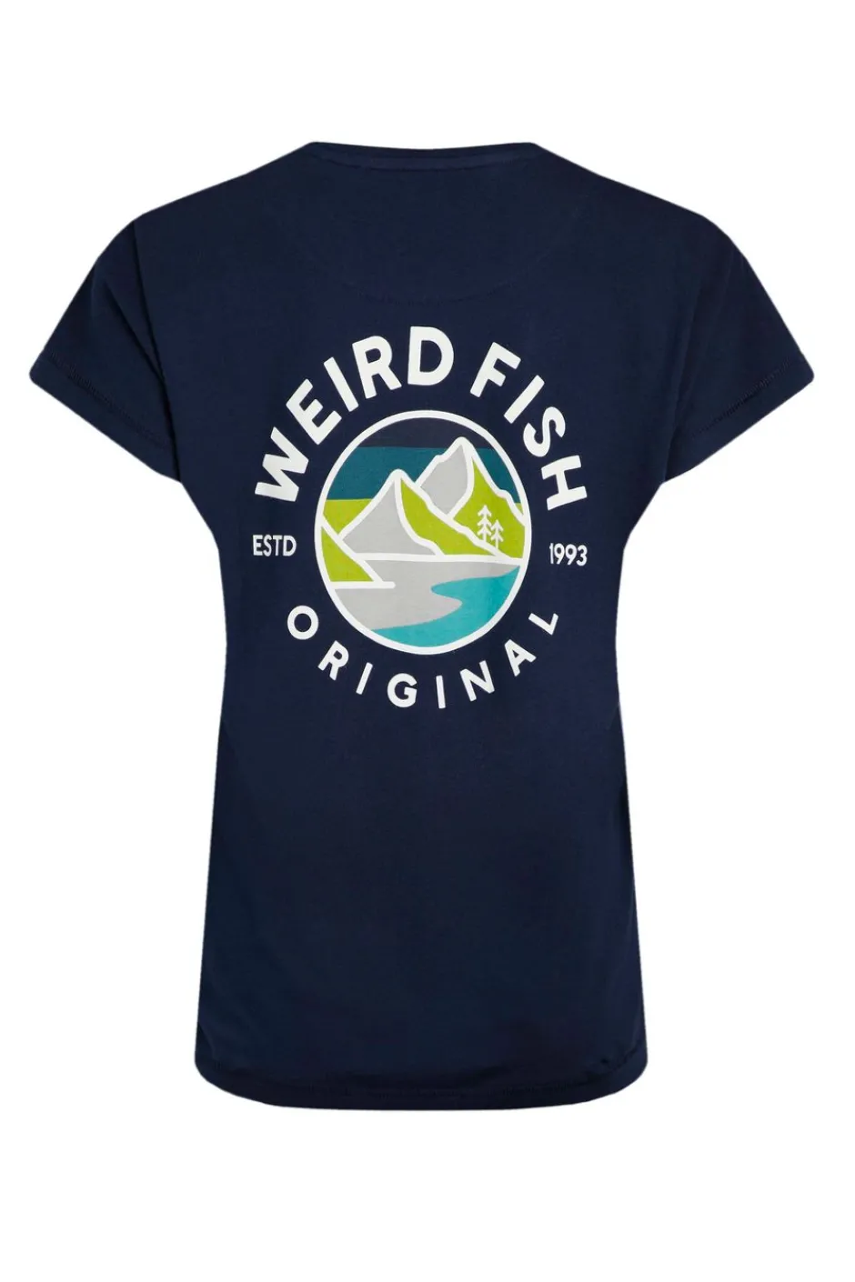 Weird Fish Tunics|Tops & T-Shirts|Summit Back Print T-Shirt Navy